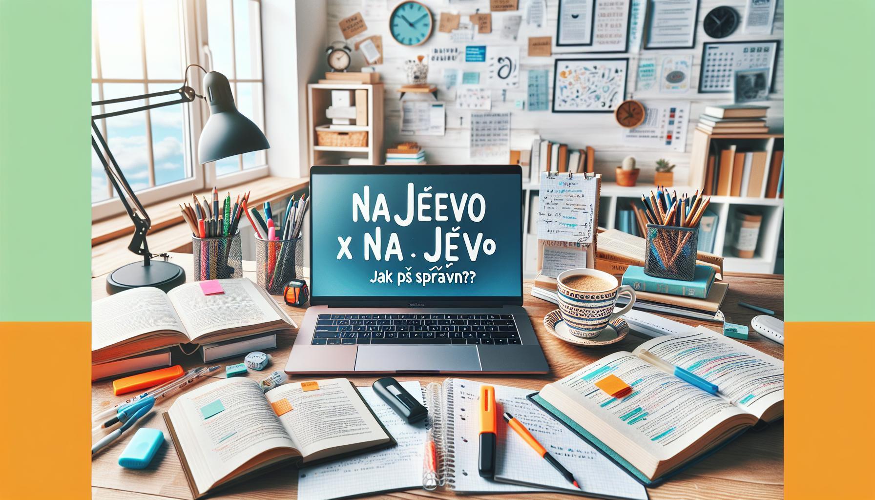 Najevo x na jevo – Jak psát správně?